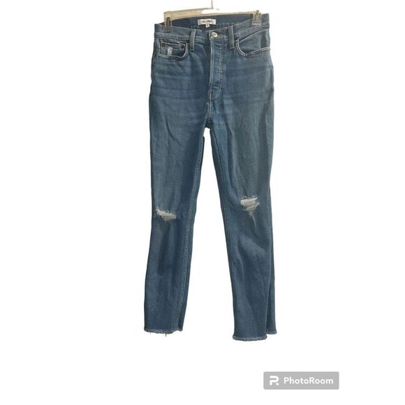 ✨Originals 90s High Rise Ankle Crop in Medium Destroyed 10 Sz. 26 RE/DONE✨ - Picture 6 of 11